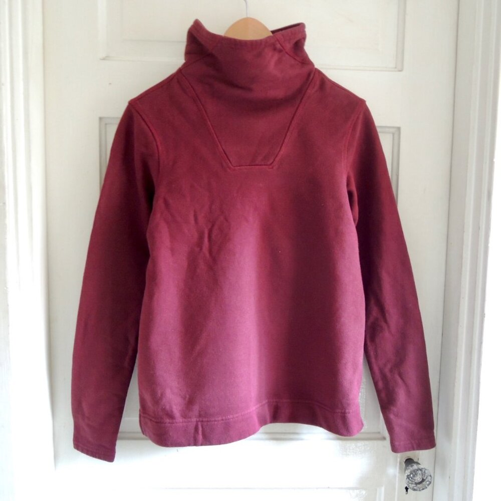 The North Face Hayes Funnel Neck Sweatshirt Garnet Red M NWT